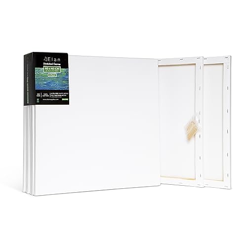 Elan Keilrahmen Leinwand 40x40 6er Set, 100% Baumwolle Leinwand zum Bemalen Quadratisch, Leinwand Quadratisch 40x40, Leinwände für Acrylfarben, Keilrahmen 40x40, Keilrahmen Set, Leinwand Acryl Elan Keilrahmen Leinwand 40x40 6er Set, 100% Baumwolle Leinwand zum Bemalen Quadratisch, Leinwand Quadratisch 40x40, Leinwände für Acrylfarben, Keilrahmen 40x40, Keilrahmen Set, Leinwand Acryl von Elan