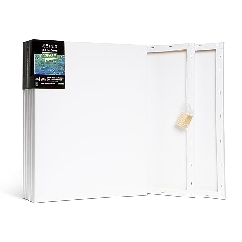 Elan Keilrahmen Leinwand 40x50 6er Set, 100% Baumwolle Leinwand zum Bemalen Groß, Leinwand Set Groß, Leinwände für Acrylfarben, Keilrahmen Groß 40x50, Keilrahmen Set, Leinwand Malen, Leinwand Acryl Elan Keilrahmen Leinwand 40x50 6er Set, 100% Baumwolle Leinwand zum Bemalen Groß, Leinwand Set Groß, Leinwände für Acrylfarben, Keilrahmen Groß 40x50, Keilrahmen Set, Leinwand Malen, Leinwand Acryl von Elan