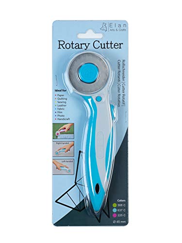 Elan Rollschneider Blau, Stoffschneider Rollschneider Stoff, Stoffroller Schneider, Schneideroller für Stoff, Papier, Rotary Cutter, stoff rollschneider set, Schneidroller, Rollmesser 45mm Elan Rollschneider Blau, Stoffschneider Rollschneider Stoff, Stoffroller Schneider, Schneideroller für Stoff, Papier, Rotary Cutter, stoff rollschneider set, Schneidroller, Rollmesser 45mm von Elan