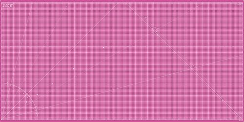 Elan Schneidematte 100x200 CM Rosa, 5-lagige Schneidematte 100x200 Selbstheilend, Bastelunterlage Schnittfest, Cutting Mat, Schneideunterlage Basteln von Elan