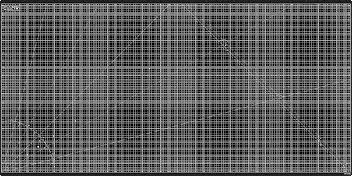 Elan Schneidematte 100x200 CM Schwarz, 5-lagige Schneidematte 100x200 Selbstheilend, Bastelunterlage Schnittfest, Cutting Mat, Large Craft Mat von Elan