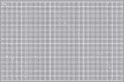 Elan Schneidematte 150x100 CM Grau, 5-Lagige Selbstheilend, Bastelunterlage Schnittfest, Cutting Mat, Arbeitsunterlage Werkstatt Nähen, Schneideunterlage von Elan