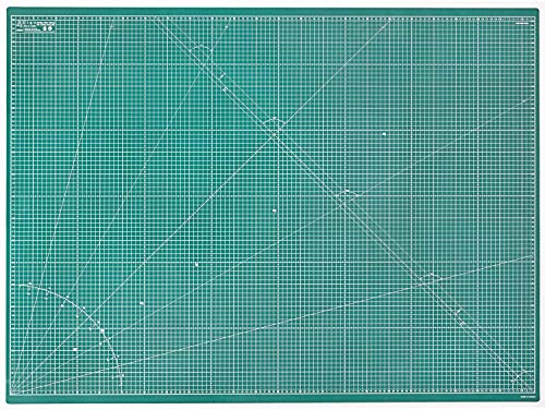 Elan Schneidematte A0 Grün, 5-lagige Schneidematte 90x120 Selbstheilend, Bastelunterlage Schnittfest A0, Cutting Mat 90x120, Schneideunterlage Basteln von Elan