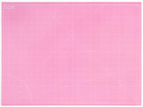 Elan Schneidematte A0 Rosa und Lila, 5-lagige Schneidematte Selbstheilend, Bastelunterlage Schnittfest, Bastelmatte, Schreibtischunterlage und Schneidematte 120 x 90 CM, Schneideunterlage A0 zum Nähen von Elan