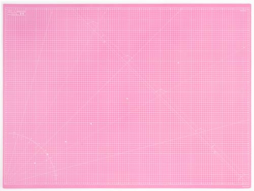 Elan Schneidematte A0 Rosa und Lila, 5-lagige Schneidematte Selbstheilend, Bastelunterlage Schnittfest, Bastelmatte, Schreibtischunterlage und Schneidematte 120 x 90 CM Schneideunterlage A0 zum Nähen von Elan