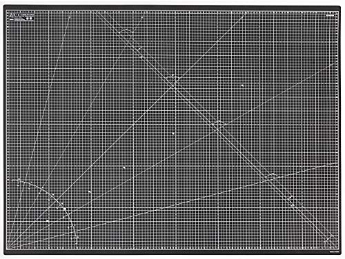 Elan Schneidematte A0 Schwarz und Taupe, 5-lagige Schneidematte Selbstheilend, Bastelunterlage Schnittfest, Bastelmatte, Schreibtischunterlage und Schneidematte 120 x 90 Schneideunterlage A0 zum Nähen von Elan