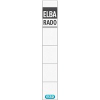 10 ELBA Einsteck-Rückenschilder weiß für 5,0 cm Rückenbreite von Elba