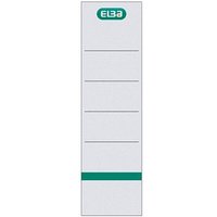 10 ELBA Einsteck-Rückenschilder weiß für 8,0 cm Rückenbreite von Elba