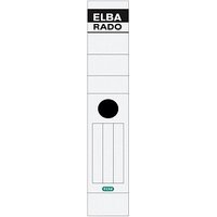 10 ELBA Ordneretiketten rado weiß für 8,0 cm Rückenbreite von Elba