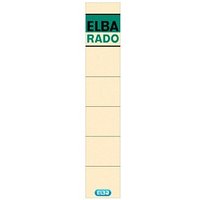 10 ELBA Ordneretiketten beige für 5,0 cm Rückenbreite von Elba