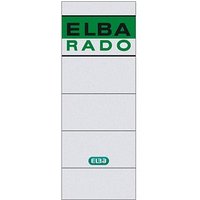 10 ELBA Ordneretiketten weiß für 7,5 cm Rückenbreite von Elba