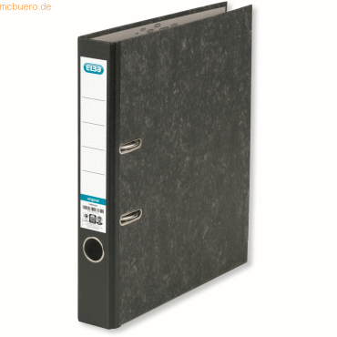 Elba Ordner Wolkenmarmor smart A4 50mm schwarz Elba Ordner Wolkenmarmor smart A4 50mm schwarz von Elba