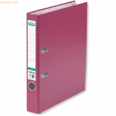 10 x Elba Ordner smart PP/Papier A4 285x318mm 50mm pink von Elba