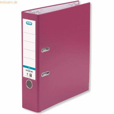 10 x Elba Ordner smart PP/Papier A4 285x318mm 8cm pink von Elba