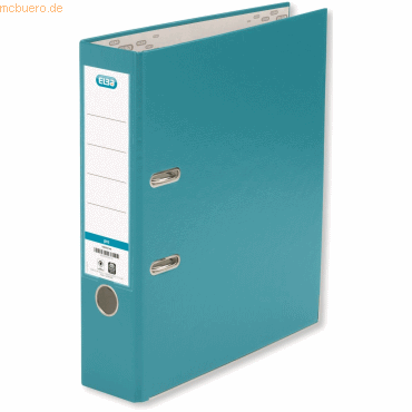 Elba Ordner smart PP/Papier A4 285x318mm 8cm türkis von Elba