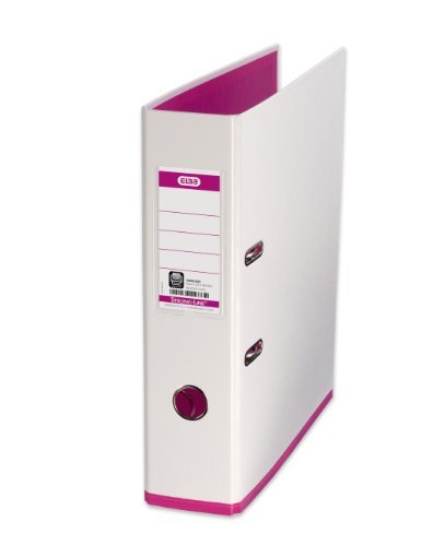 100081031 Elba (A4) Register myColour Aktenordner Polypropylen 80 mm weiß/pink (Single) von Elba