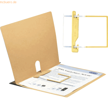 25 x Elba Hängehefter vertic1 BZ-Heftung 230g/qm Karton naturbraun von Elba