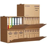 5 ELBA Archivcontainer tric system braun 51,0 x 36,0 x 33,0 cm von Elba