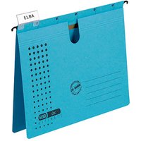 5 ELBA Hängehefter chic ULTIMATE Karton blau 1 x kaufmännische Heftung von Elba