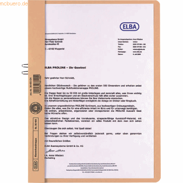 Elba Klemmhandmappe Karton chamois Elba Klemmhandmappe Karton chamois von Elba