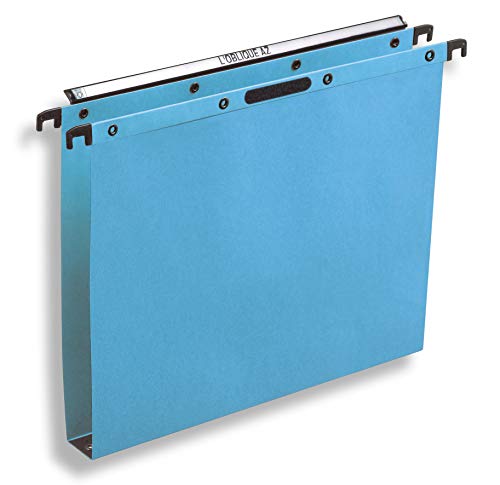 Die Easy Klettverschluss Oblique A-Z, 25-er-Pack für Schublade, Blau von Elba