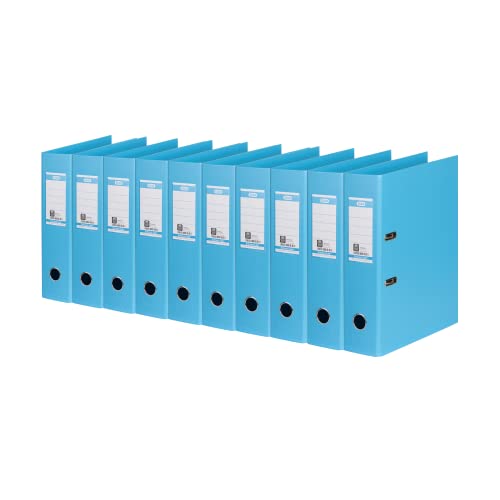 Elba Ordner A4, Strong-Line, 8 cm breit, Kunststoff, hellblau, 10 Stück von Elba