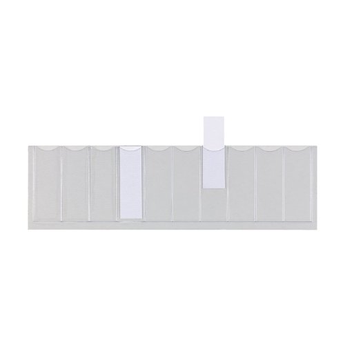 Elba Pendel-Einsteckschild, selbstklebend, aus PVC 0,2 mm, farblos, 50 Stück Elba Pendel-Einsteckschild, selbstklebend, aus PVC 0,2 mm, farblos, 50 Stück von Elba