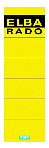 ELBA 100420949 Rückenschilder Rado 10er Pack breit und kurz selbstklebend gelb ELBA 100420949 Rückenschilder Rado 10er Pack breit und kurz selbstklebend gelb von Elba