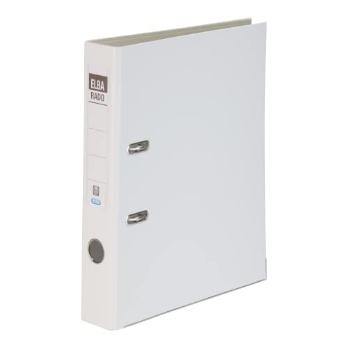 Elba Ordner A4, aus Kunststoff, rado plast, 5 cm schmal, weiss, 1 Stück Elba Ordner A4, aus Kunststoff, rado plast, 5 cm schmal, weiss, 1 Stück von Elba