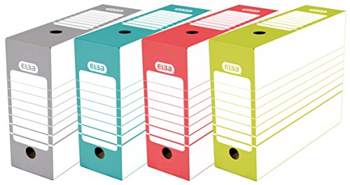ELBA 400064941 Archivbox tric 10 cm breit 20 Stück für Hängeregistratur ohne Reiter in den Farben: grau, grün, rot, und türkis ELBA 400064941 Archivbox tric 10 cm breit 20 Stück für Hängeregistratur ohne Reiter in den Farben: grau, grün, rot, und türkis von Elba