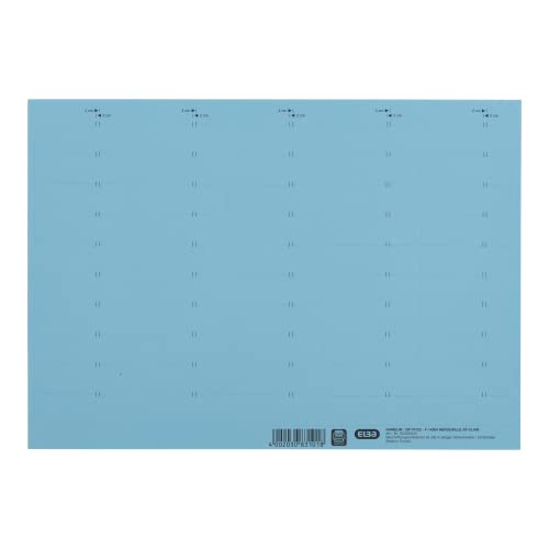 ELBA Beschriftungsschild für Komfort-Sichtreiter Vertic, 50 Stück, blau von Elba