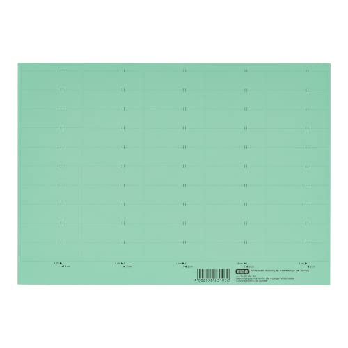 ELBA Beschriftungsschild für Komfort-Sichtreiter Vertic, 50 Stück, grün von Elba