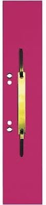 Elba Einhänge Heftstreifen aus Karton, geöst, Deck aus Metall, rot, 50 Stück von Elba