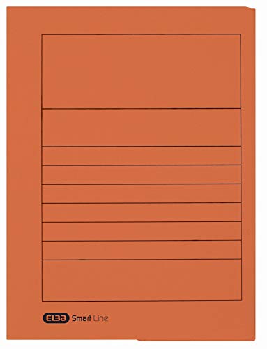 ELBA Einschlagmappe Smart Line, 25er Pack, DIN A4, Karton, orange ELBA Einschlagmappe Smart Line, 25er Pack, DIN A4, Karton, orange von Elba