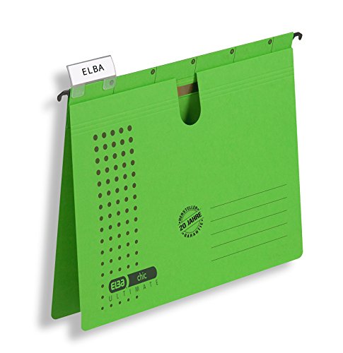 ELBA Hängehefter chic für A4, aus Karton, grün, 25er Pack ELBA Hängehefter chic für A4, aus Karton, grün, 25er Pack von Elba