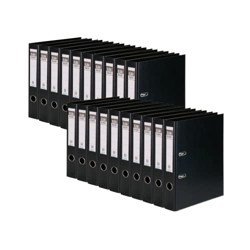 Elba Ordner A4, aus Kunststoff, rado plast, 5 cm schmal, schwarz, 20 Stück Elba Ordner A4, aus Kunststoff, rado plast, 5 cm schmal, schwarz, 20 Stück von Elba