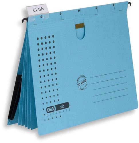 ELBA Mehrfach-Hängehefter chic, für A4, aus Karton, blau, 5er Pack ELBA Mehrfach-Hängehefter chic, für A4, aus Karton, blau, 5er Pack von Elba