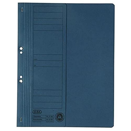 Elba Ösenhefter A4, 1/2 Vorderdeckel, Karton, kfm. Heftung, blau, 50 Stück von Elba