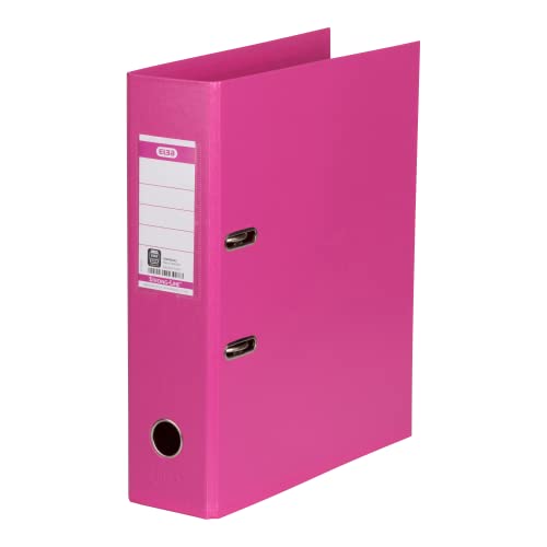 Elba Ordner A4, Strong-Line, 8 cm breit, Kunststoff innen und außen, pink von Elba