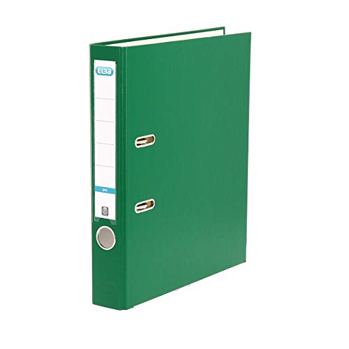 Elba Ordner A4, smart Pro, 5 cm schmal, Kunststoff außen, grün Elba Ordner A4, smart Pro, 5 cm schmal, Kunststoff außen, grün von Elba