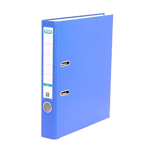 Elba Ordner A4, smart Pro, 5 cm schmal, Kunststoff außen, hellblau von Elba