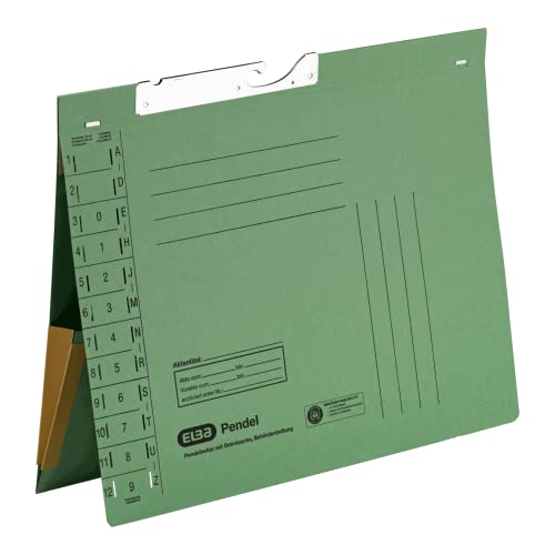 ELBA Pendelhefter, Manilakarton, grün, 50er Pack von Elba