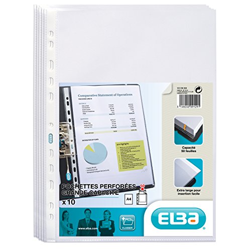 ELBA Prospekthülle, stark, 220 x 300 mm, 0, 09 mm, glasklar von Elba
