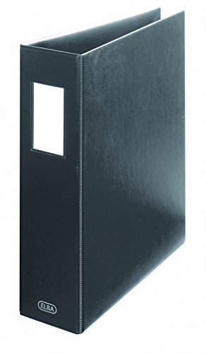 ELBA Ringbuch, 2, A4 Bögen aus PVC Kapazität 6,5 cm schwarz von Elba