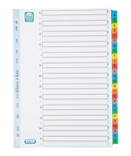 ELBA Ringbuch, 5 Trennblätter Alphabetische 26 Tabs Farbe Mylar A4 170 g weiß ELBA Ringbuch, 5 Trennblätter Alphabetische 26 Tabs Farbe Mylar A4 170 g weiß von Elba