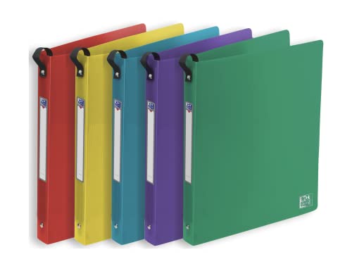 Oxford Ringbuch A4, Rückenbreite 3 cm, 2 Ringe, Kunststoff, 5 Farben, 18 Stück Oxford Ringbuch A4, Rückenbreite 3 cm, 2 Ringe, Kunststoff, 5 Farben, 18 Stück von Oxford