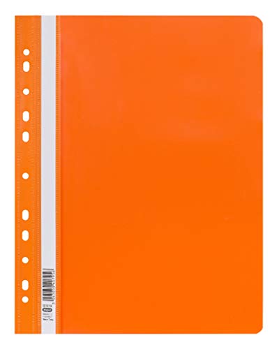 ELBA Schnellhefter, 25er Pack, DIN A4, aus Kunststoff, orange von Elba