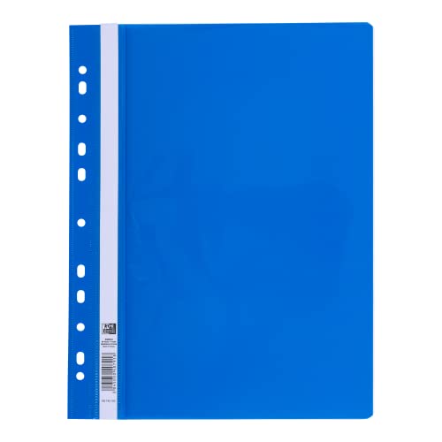Oxford Schnellhefter A4, aus Kunststoff, 11-fach gelocht, blau, 25 Stück Oxford Schnellhefter A4, aus Kunststoff, 11-fach gelocht, blau, 25 Stück von Oxford