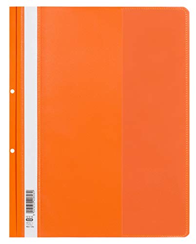 ELBA Schnellhefter, Kunststoff, orange, 25er Pack von Elba