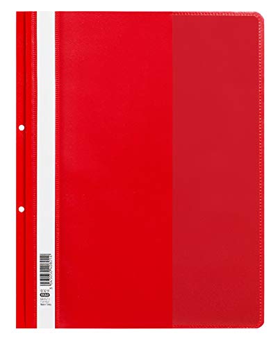 ELBA Schnellhefter, Kunststoff, rot, 25er Pack von Elba
